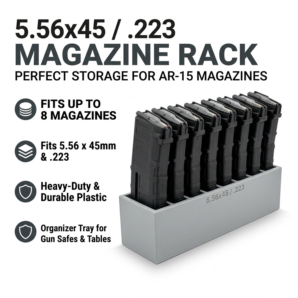Magazines - 223/5.56 Vertical Magazine Storage Box With