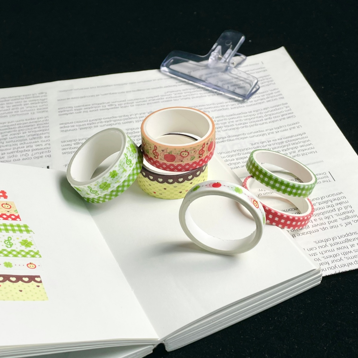 Retro Cartoon Washi Tape Apple - Blank Sheet Music Notebook 评论和价格