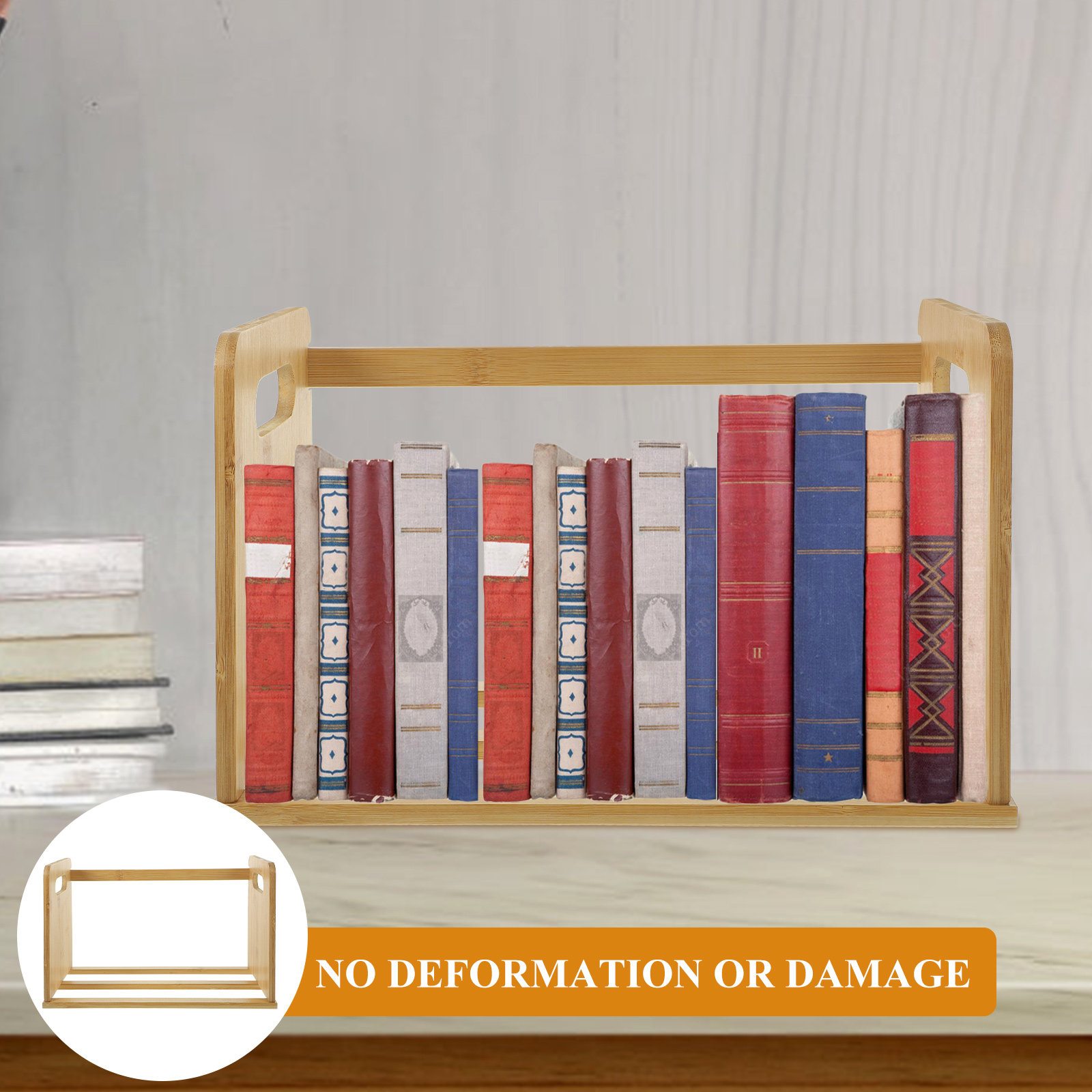 Wooden Desktop Bookshelf Vinyl - Magazines 评论和价格