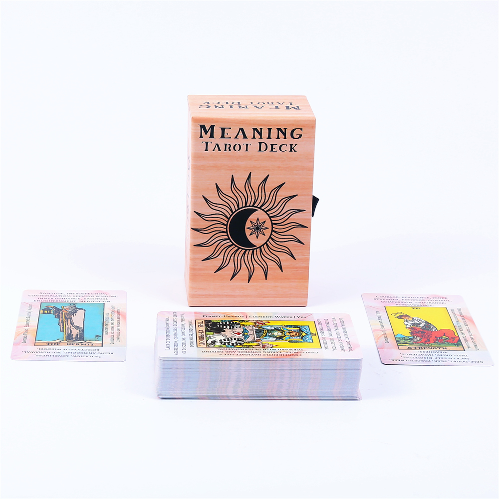 12*7cm Meaning Tarot Deck In S - Tarot Deck With Guidebook 评论和价格