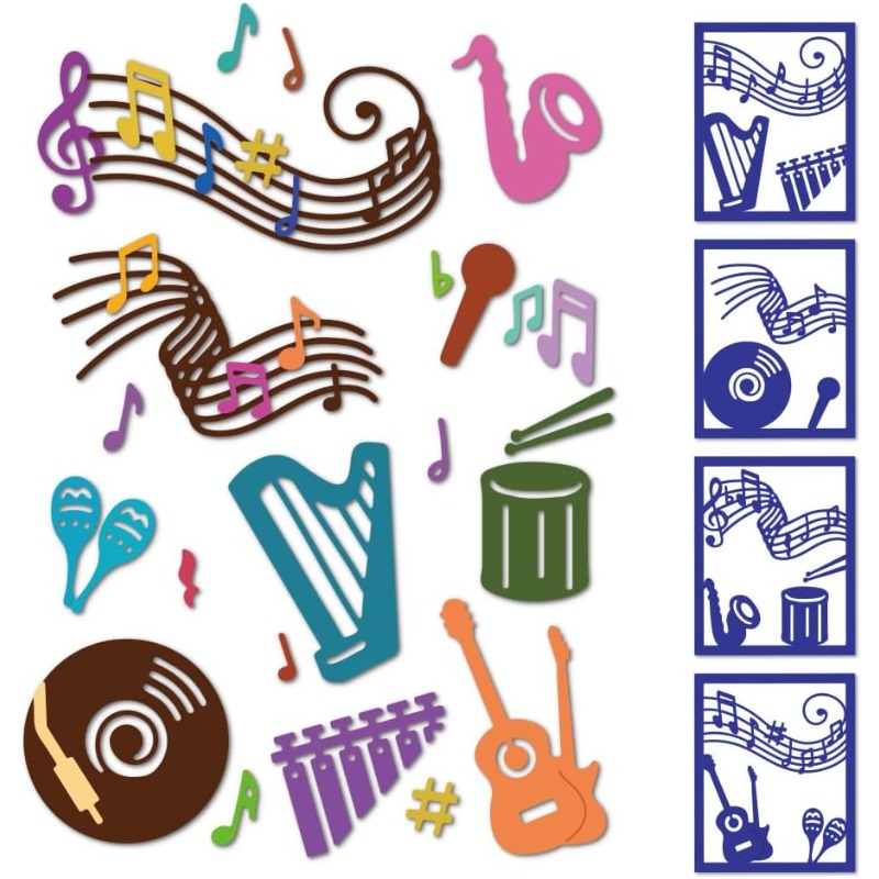2pcs 27 Styles Musical Note Cu - Blank Sheet Music Notebook 评论和价格