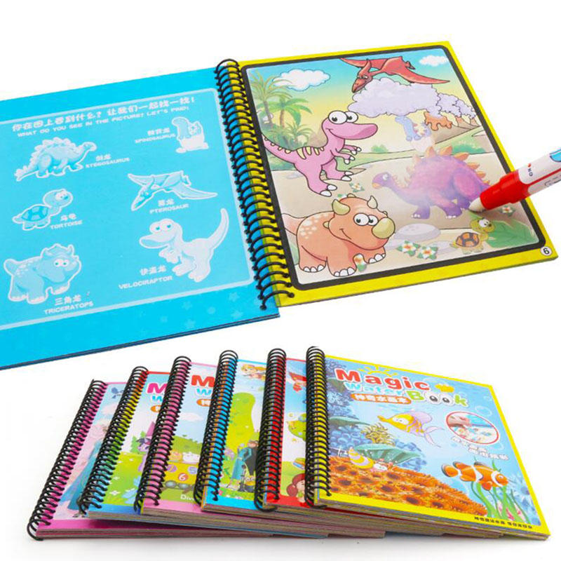 Reusable Painting Magic Water  - Reusable Water Magic Coloring Book 评论和价格